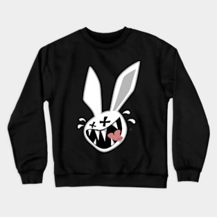 Laughing devil rabbit Crewneck Sweatshirt